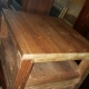 tweedehands teak houten bijzettafel met lade