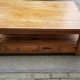 tweedehands teak houten salontafel met lades